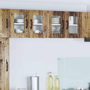 vidaXL Fali üveges szekrény LUCCA 2 pcs Antik Fa 60 x 31 x 40 cm