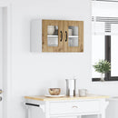 vidaXL Fali üveges szekrény LUCCA Kézműves Tölgy 60 x 31 x 40 cm