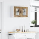 vidaXL Fali üveges szekrény LUCCA Kézműves Tölgy 60 x 31 x 40 cm