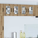 vidaXL Fali üveges szekrény LUCCA 2 pcs Kézműves Tölgy 60 x 31 x 40 cm