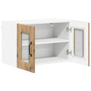 vidaXL Fali üveges szekrény LUCCA 2 pcs Kézműves Tölgy 60 x 31 x 40 cm