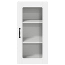 vidaXL Fali üveges szekrény LUCCA 2 pcs Fehér 40 x 31 x 80 cm