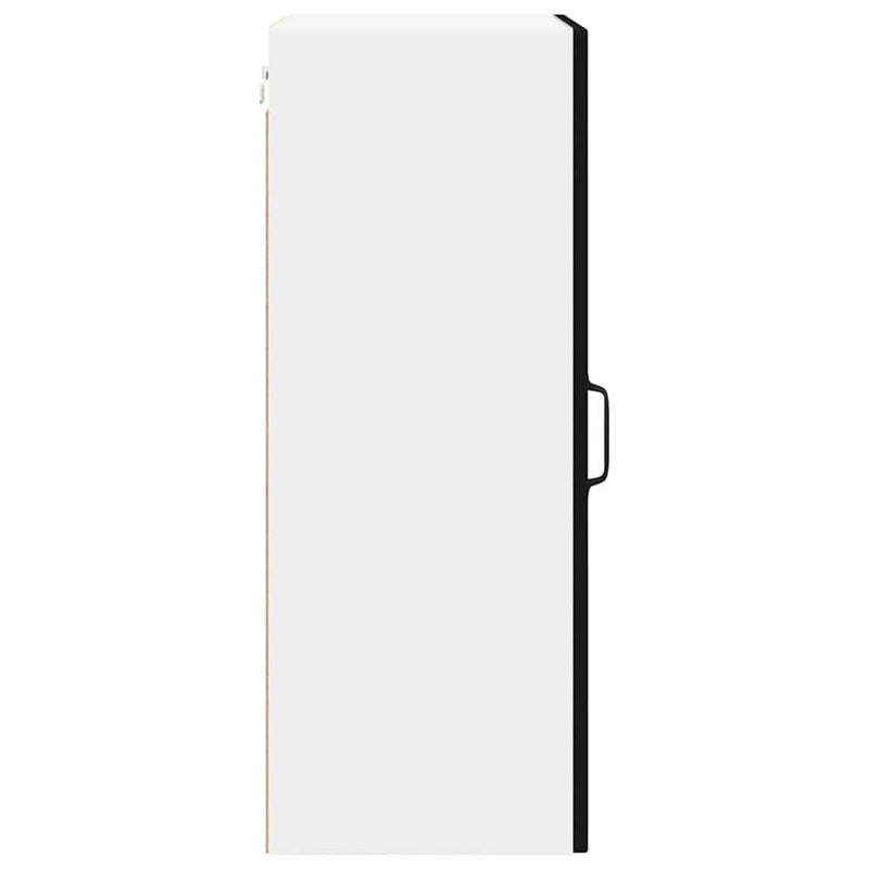 vidaXL Konyhaszekrény polcokkal Fekete 40 x 31 x 80 cm Faanyag