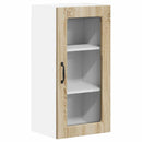 vidaXL Fali üveges szekrény LUCCA 2 pcs Sonoma Tölgy 40 x 31 x 80 cm