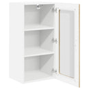 vidaXL Fali üveges szekrény LUCCA 2 pcs Sonoma Tölgy 40 x 31 x 80 cm