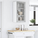 vidaXL Fali üveges szekrény LUCCA Betonszürke 40 x 31 x 80 cm
