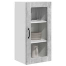 vidaXL Fali üveges szekrény LUCCA Betonszürke 40 x 31 x 80 cm
