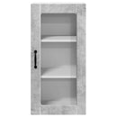 vidaXL Fali üveges szekrény LUCCA 2 pcs Betonszürke 40 x 31 x 80 cm