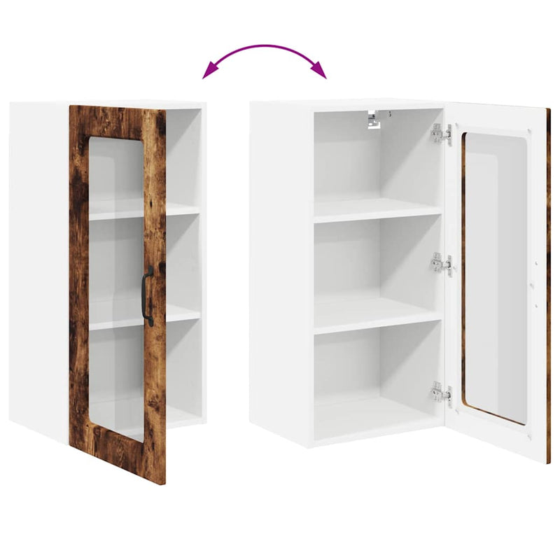 vidaXL Konyhaszekrény polcokkal Füstölt tölgy 40 x 31 x 80 cm Faanyag