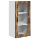 vidaXL Fali üveges szekrény LUCCA 2 pcs Füstös Tölgy 40 x 31 x 80 cm