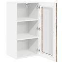 vidaXL Fali üveges szekrény LUCCA 2 pcs Füstös Tölgy 40 x 31 x 80 cm