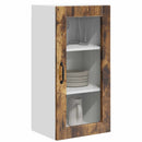 vidaXL Fali üveges szekrény LUCCA 2 pcs Füstös Tölgy 40 x 31 x 80 cm
