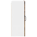 vidaXL Fali üveges szekrény LUCCA 2 pcs Füstös Tölgy 40 x 31 x 80 cm