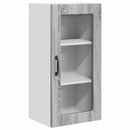 vidaXL Fali üveges szekrény LUCCA 2 pcs Szürke Sonoma 40 x 31 x 80 cm