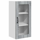 vidaXL Fali üveges szekrény LUCCA 2 pcs Szürke Sonoma 40 x 31 x 80 cm