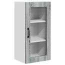 vidaXL Fali üveges szekrény LUCCA 2 pcs Szürke Sonoma 40 x 31 x 80 cm