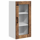 vidaXL Fali üveges szekrény LUCCA Antik Fa 40 x 31 x 80 cm Szerelt Fa