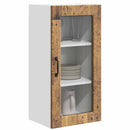 vidaXL Fali üveges szekrény LUCCA Antik Fa 40 x 31 x 80 cm Szerelt Fa