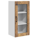 vidaXL Fali üveges szekrény LUCCA 2 pcs Antik Fa 40 x 31 x 80 cm