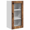 vidaXL Fali üveges szekrény LUCCA 2 pcs Antik Fa 40 x 31 x 80 cm