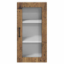vidaXL Fali üveges szekrény LUCCA 2 pcs Antik Fa 40 x 31 x 80 cm
