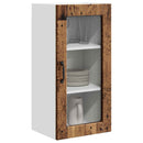 vidaXL Fali üveges szekrény LUCCA 2 pcs Antik Fa 40 x 31 x 80 cm