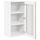 vidaXL Fali üveges szekrény LUCCA 2 pcs Kézműves Tölgy 40 x 31 x 80 cm