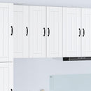 vidaXL Fali Szekrény LUCCA 2 pcs Fehér 30 x 31 x 80 cm Szerelt Fa