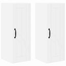 vidaXL Konyhaszekrény polcokkal 2 pcs Fehér 30 x 31 x 80 cm Faanyag