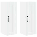 vidaXL Fali Szekrény LUCCA 2 pcs Fehér 30 x 31 x 80 cm Szerelt Fa