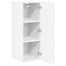 vidaXL Fali Szekrény LUCCA 2 pcs Fehér 30 x 31 x 80 cm Szerelt Fa
