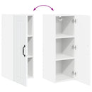 vidaXL Fali Szekrény LUCCA 2 pcs Fehér 30 x 31 x 80 cm Szerelt Fa