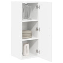 vidaXL Fali Szekrény LUCCA 2 pcs Fehér 30 x 31 x 80 cm Szerelt Fa
