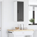 vidaXL Mosogatógép panel Lucca Fekete 30 x 31 x 80 cm Szerelt Fa
