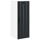 vidaXL Mosogatógép panel Lucca Fekete 30 x 31 x 80 cm Szerelt Fa