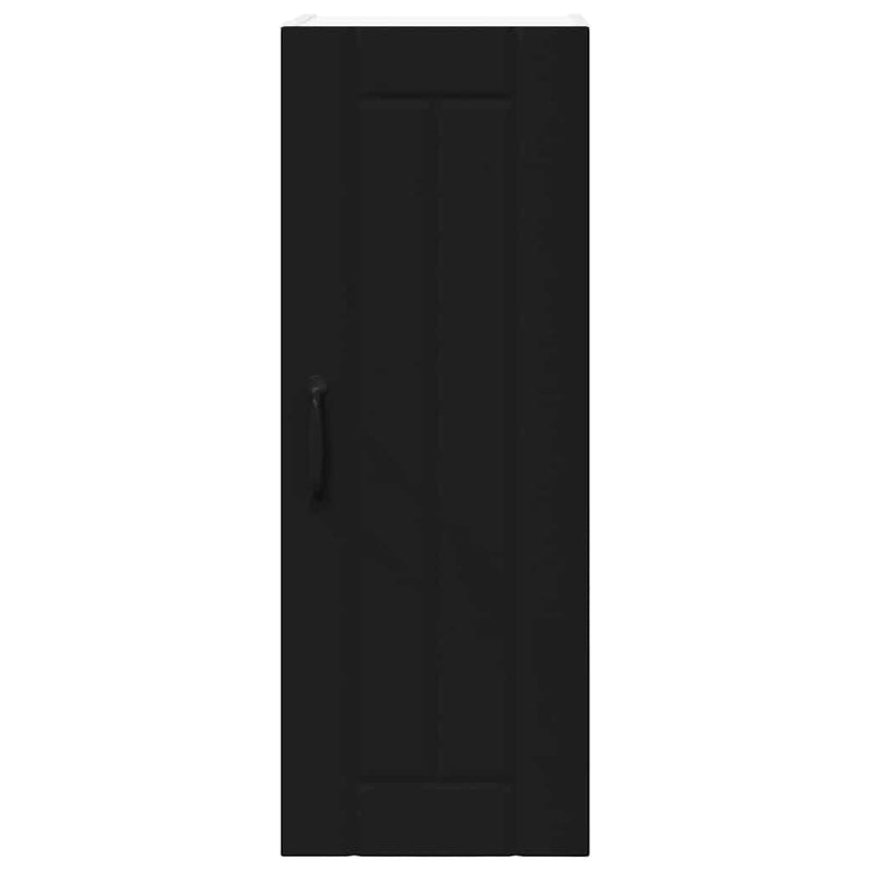 vidaXL Konyhaszekrény polcokkal Fekete 30 x 31 x 80 cm Faanyag