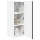 vidaXL Mosogatógép panel Lucca Fekete 30 x 31 x 80 cm Szerelt Fa