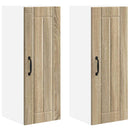 vidaXL Fali Szekrény LUCCA 2 pcs Sonoma Tölgy 30 x 31 x 80 cm