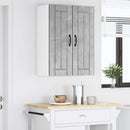 vidaXL Fali Szekrény LUCCA 2 pcs Betonszürke 30 x 31 x 80 cm