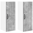 vidaXL Fali Szekrény LUCCA 2 pcs Betonszürke 30 x 31 x 80 cm