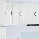 vidaXL Fali Szekrény LUCCA 2 pcs Magasfényű Fehér 30 x 31 x 80 cm