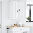 vidaXL Fali Szekrény LUCCA 2 pcs Magasfényű Fehér 30 x 31 x 80 cm