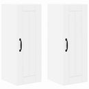 vidaXL Konyhaszekrény 2 pcs Magas Fényű Fehér 30 x 31 x 80 cm Faanyag