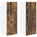 vidaXL Fali Szekrény LUCCA 2 pcs Füstös Tölgy 30 x 31 x 80 cm