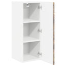 vidaXL Fali Szekrény LUCCA 2 pcs Füstös Tölgy 30 x 31 x 80 cm