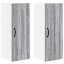 vidaXL Fali Szekrény LUCCA 2 pcs Szürke Sonoma 30 x 31 x 80 cm