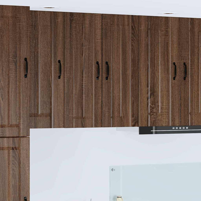 vidaXL Konyhaszekrény 2 pcs Barna Tölgy 30 x 31 x 80 cm Faanyag