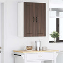 vidaXL Fali Szekrény LUCCA 2 pcs Barna Tölgy 30 x 31 x 80 cm