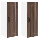 vidaXL Fali Szekrény LUCCA 2 pcs Barna Tölgy 30 x 31 x 80 cm