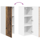 vidaXL Fali Szekrény LUCCA Antik Fa 30 x 31 x 80 cm Szerelt Fa